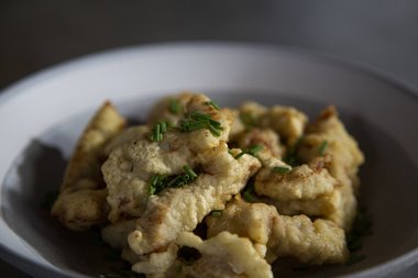 Genießen Sie die Kalbfleisch.